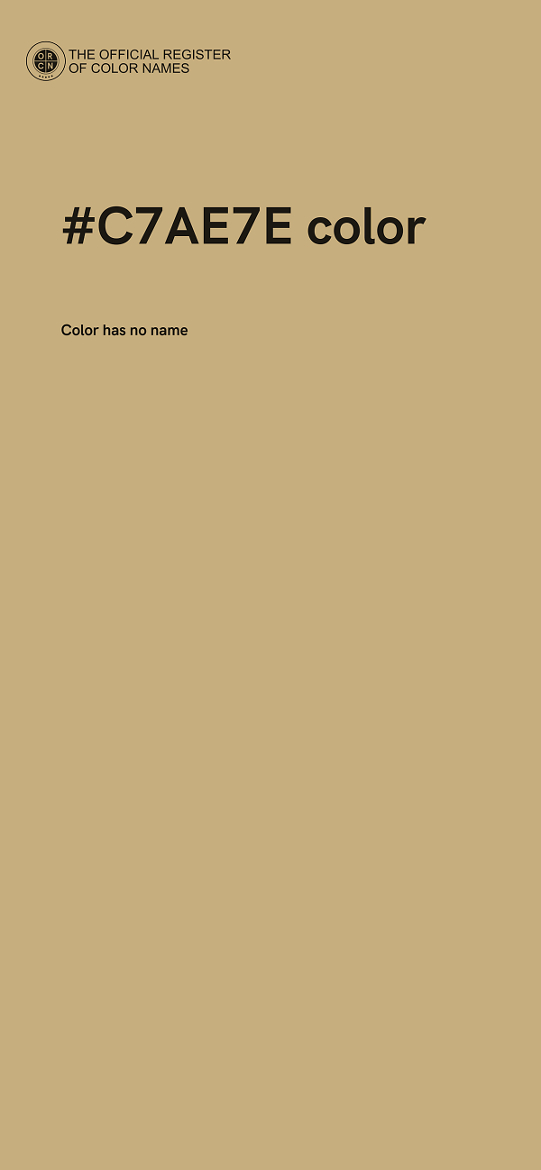 #C7AE7E color image