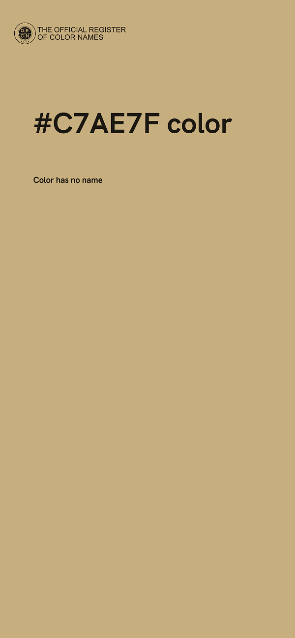 #C7AE7F color image