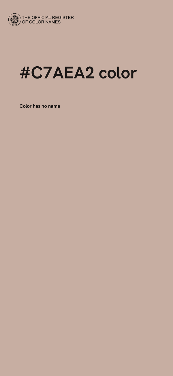 #C7AEA2 color image
