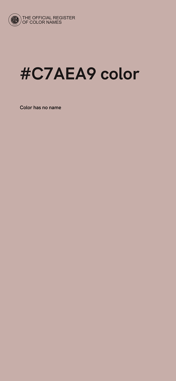#C7AEA9 color image
