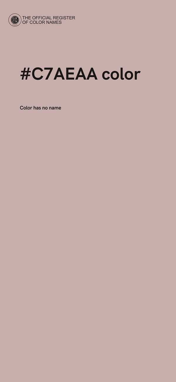 #C7AEAA color image