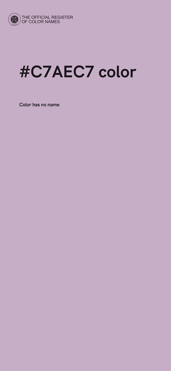 #C7AEC7 color image