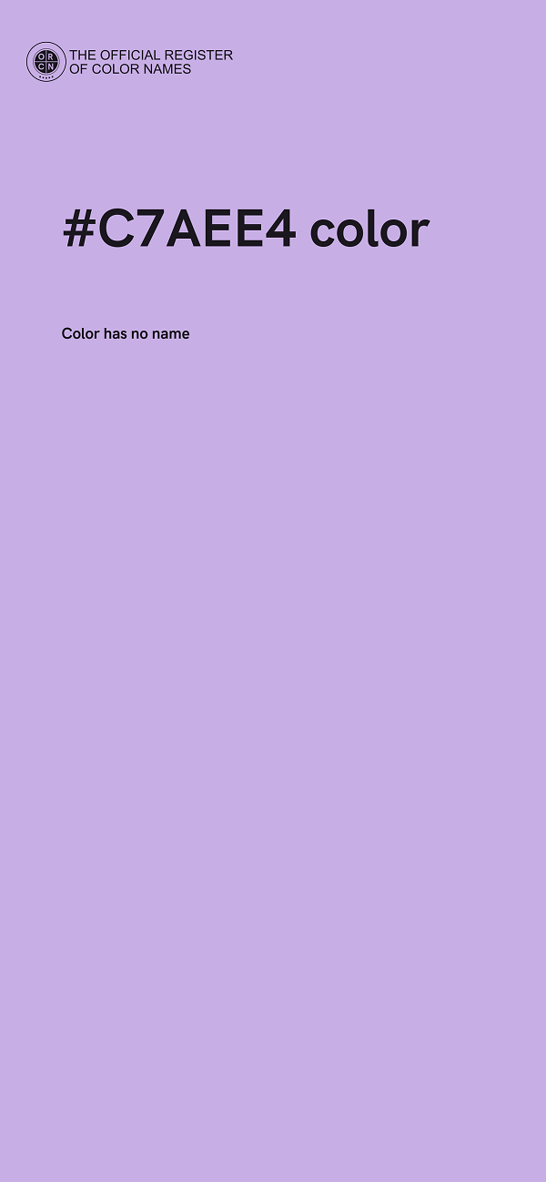 #C7AEE4 color image