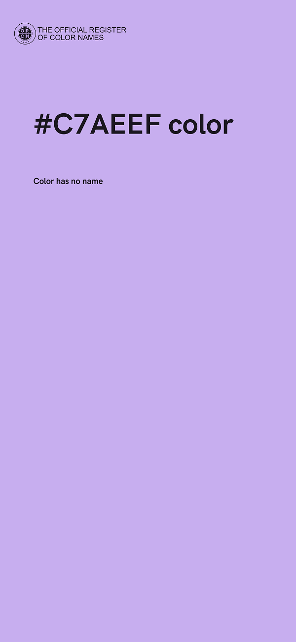 #C7AEEF color image