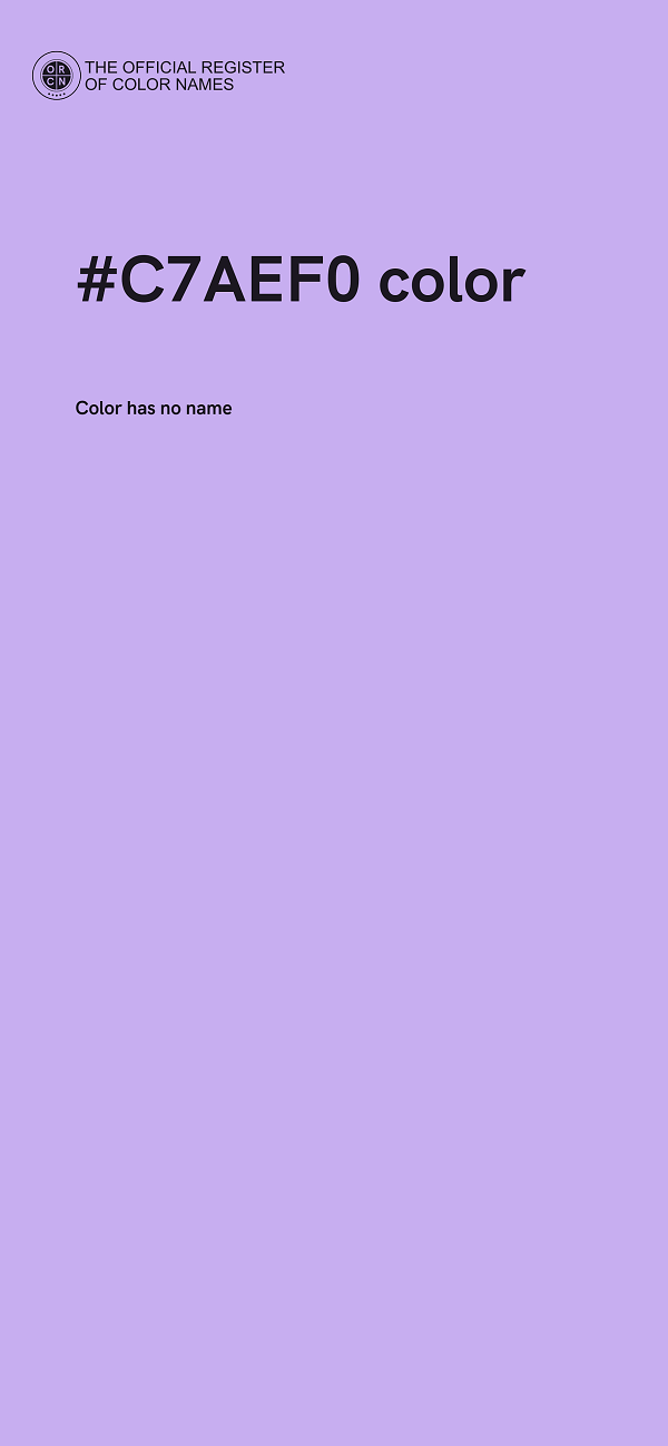 #C7AEF0 color image