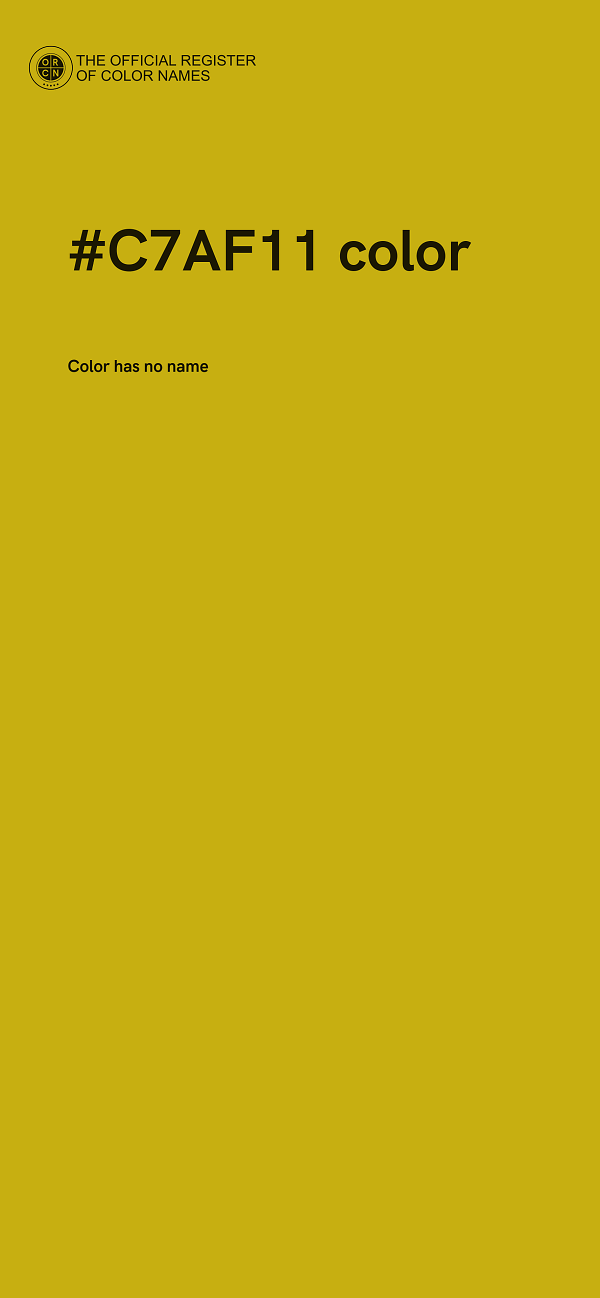 #C7AF11 color image