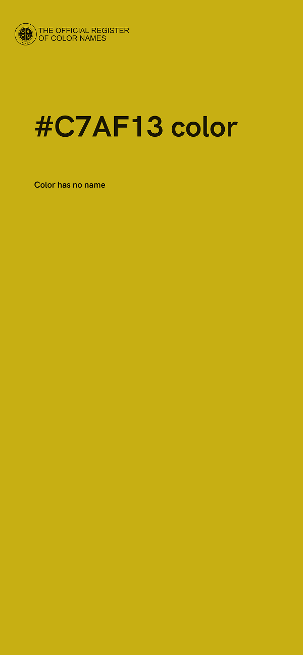 #C7AF13 color image