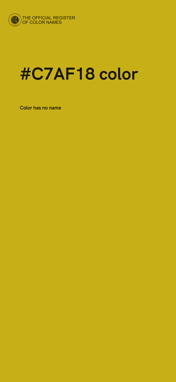 #C7AF18 color image