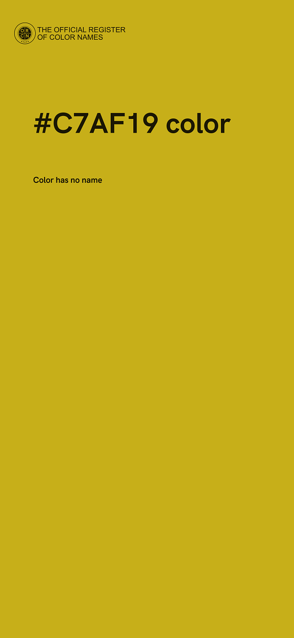 #C7AF19 color image