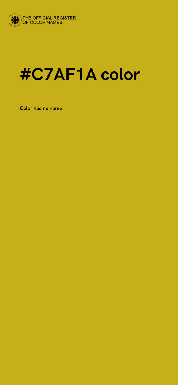 #C7AF1A color image