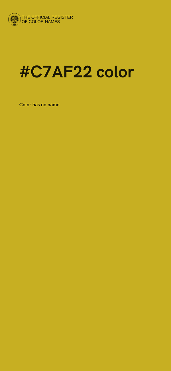 #C7AF22 color image