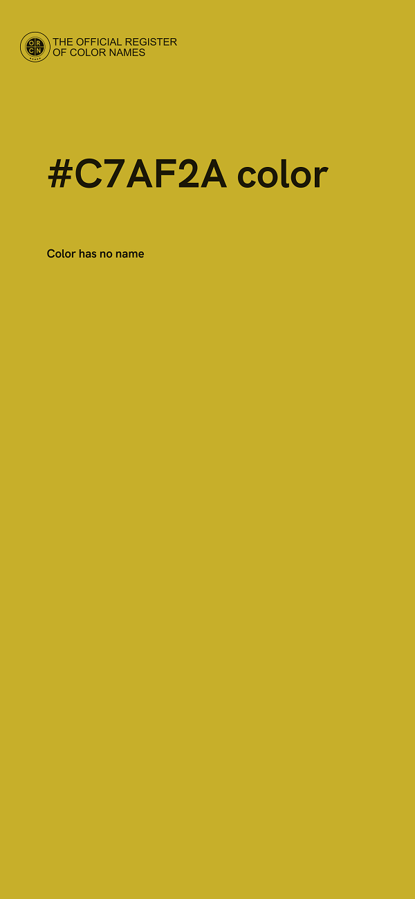 #C7AF2A color image