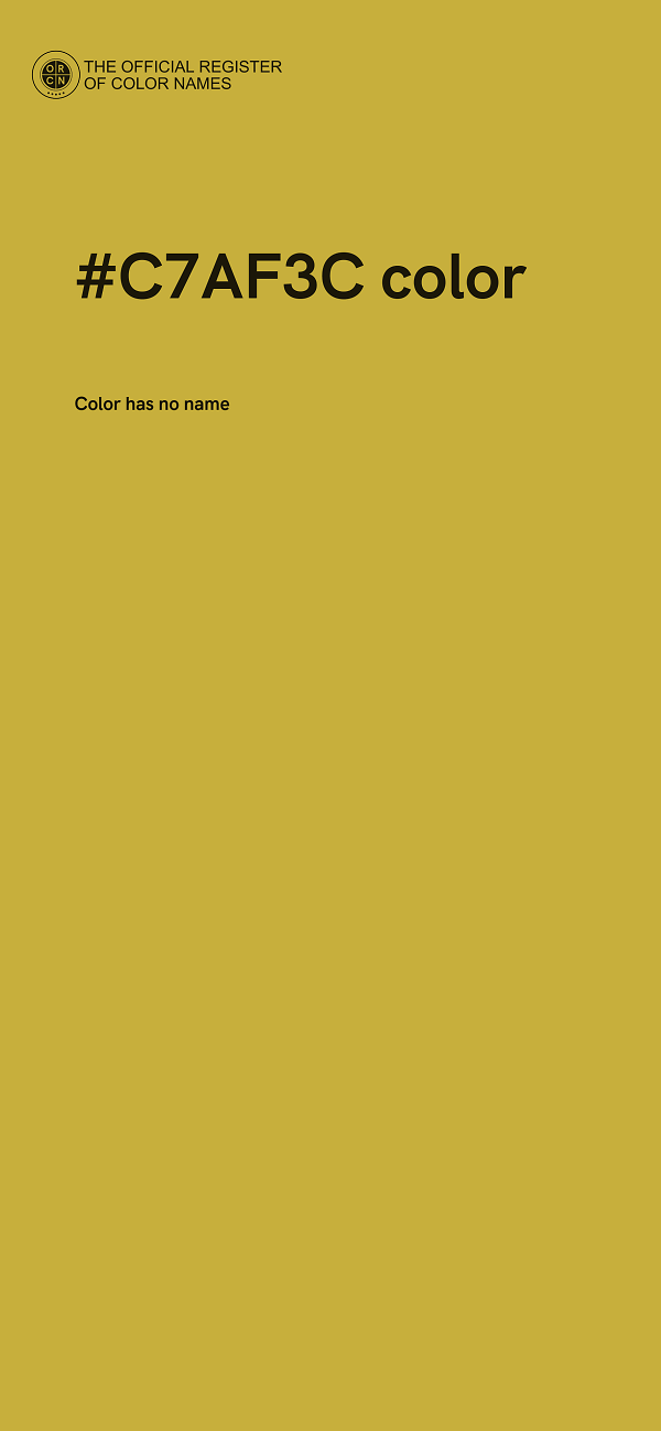 #C7AF3C color image