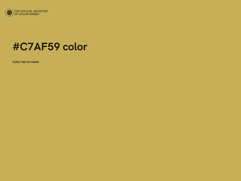 #C7AF59 color image