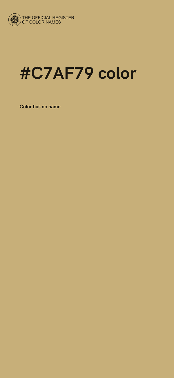 #C7AF79 color image
