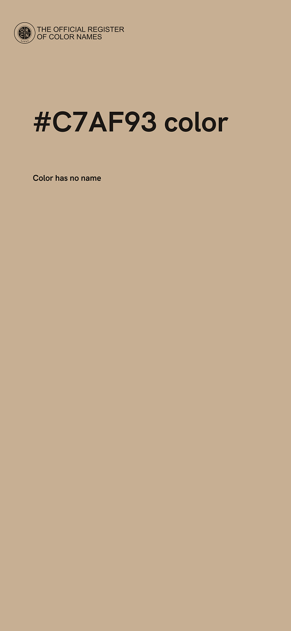 #C7AF93 color image