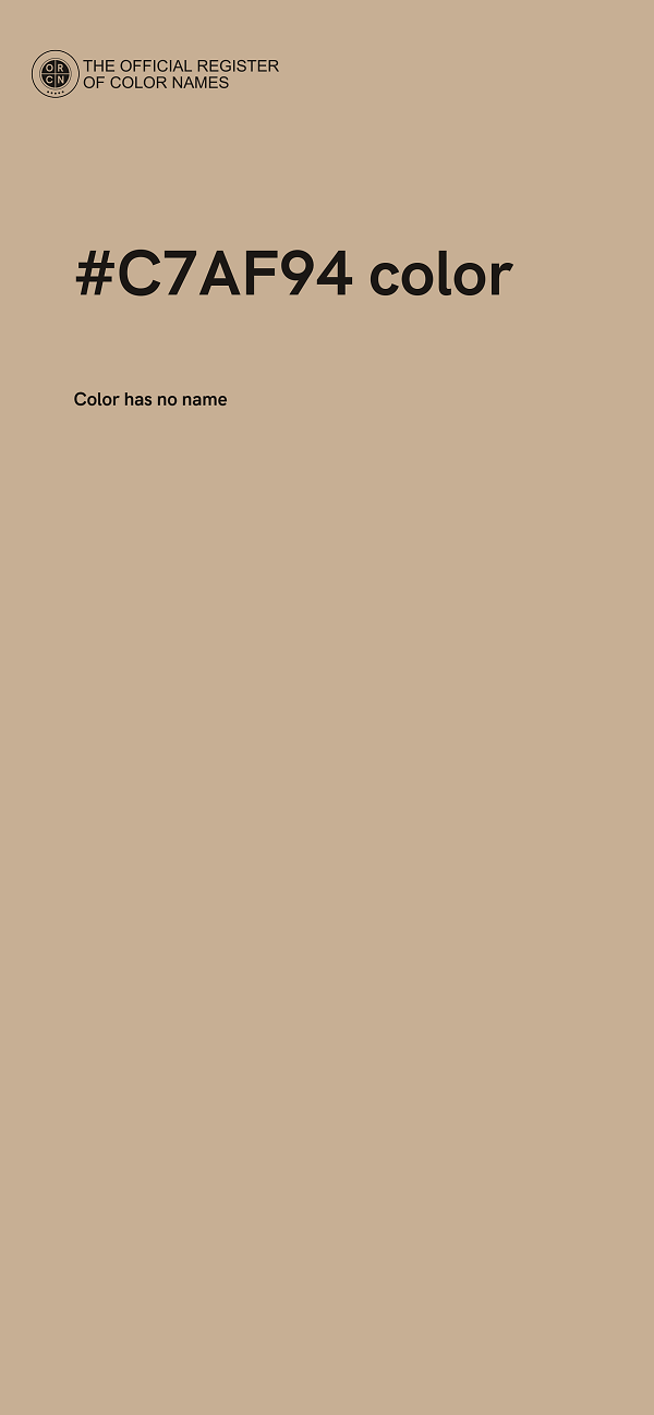 #C7AF94 color image