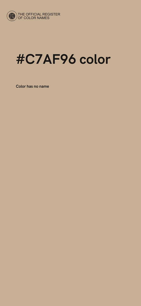 #C7AF96 color image