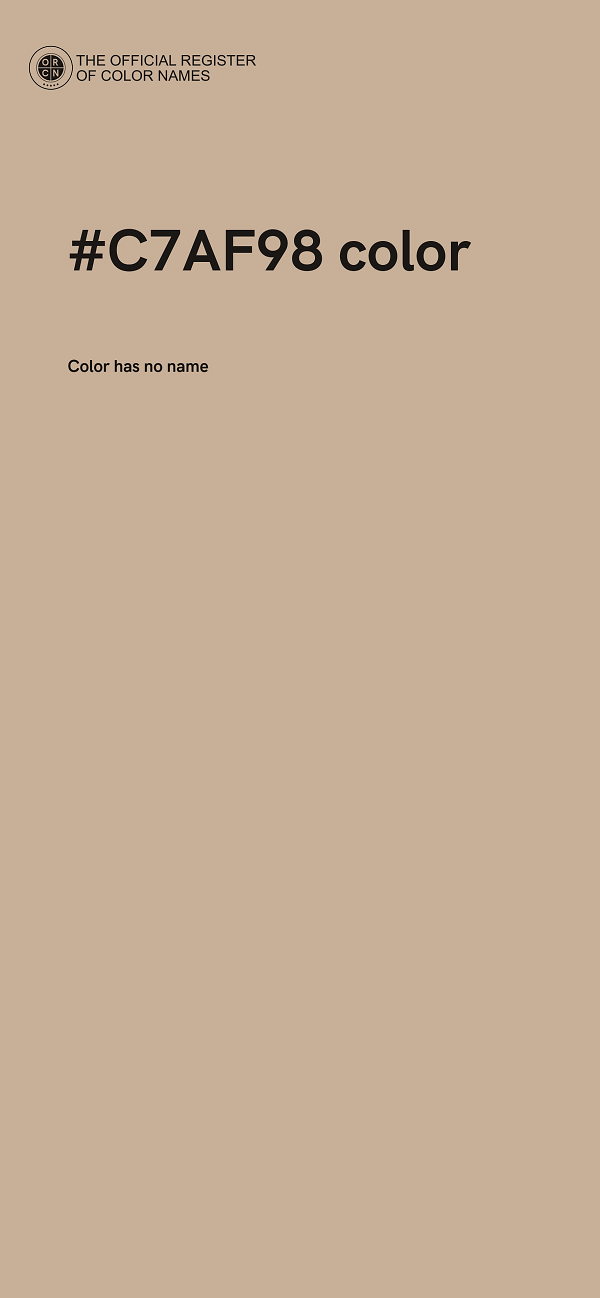 #C7AF98 color image