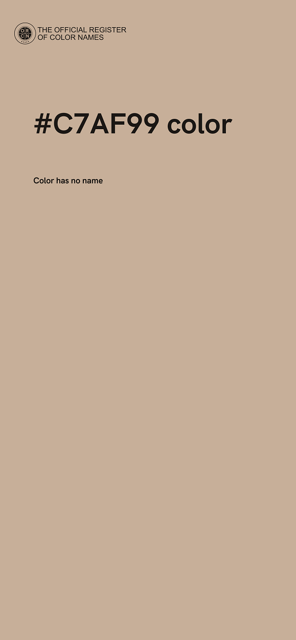 #C7AF99 color image