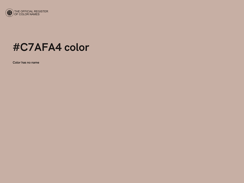 #C7AFA4 color image