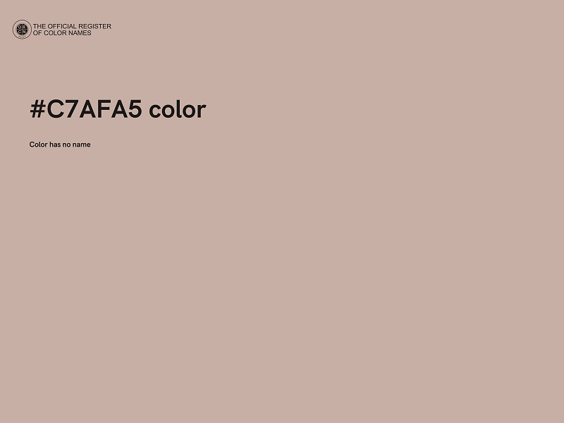 #C7AFA5 color image