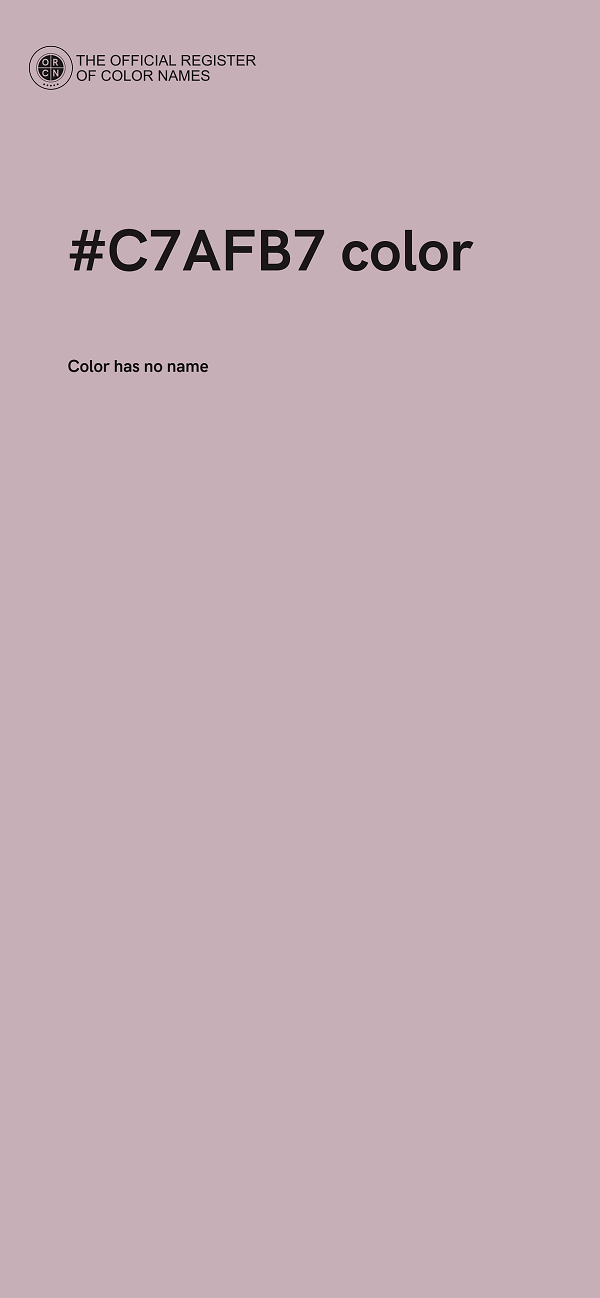 #C7AFB7 color image