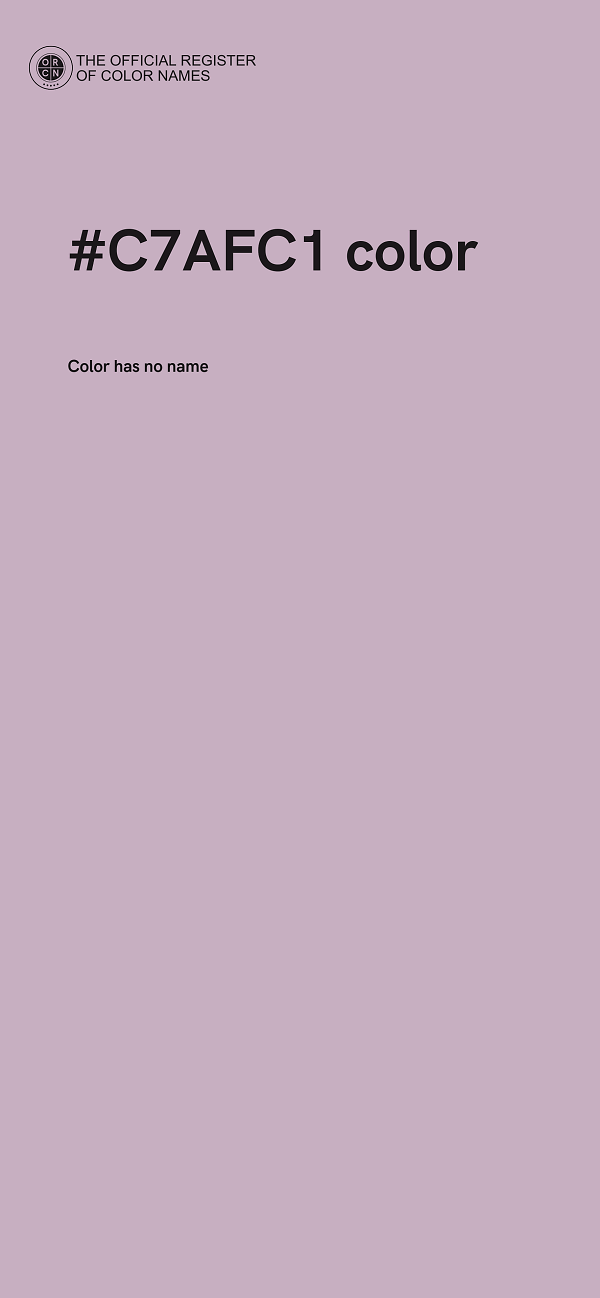 #C7AFC1 color image