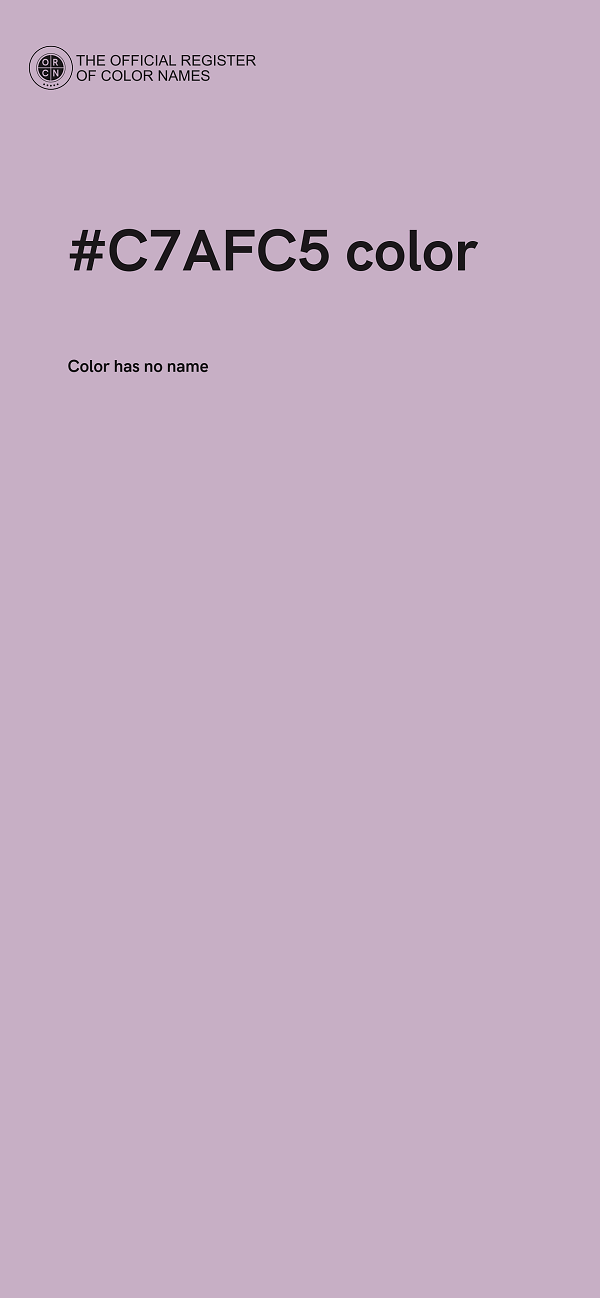 #C7AFC5 color image