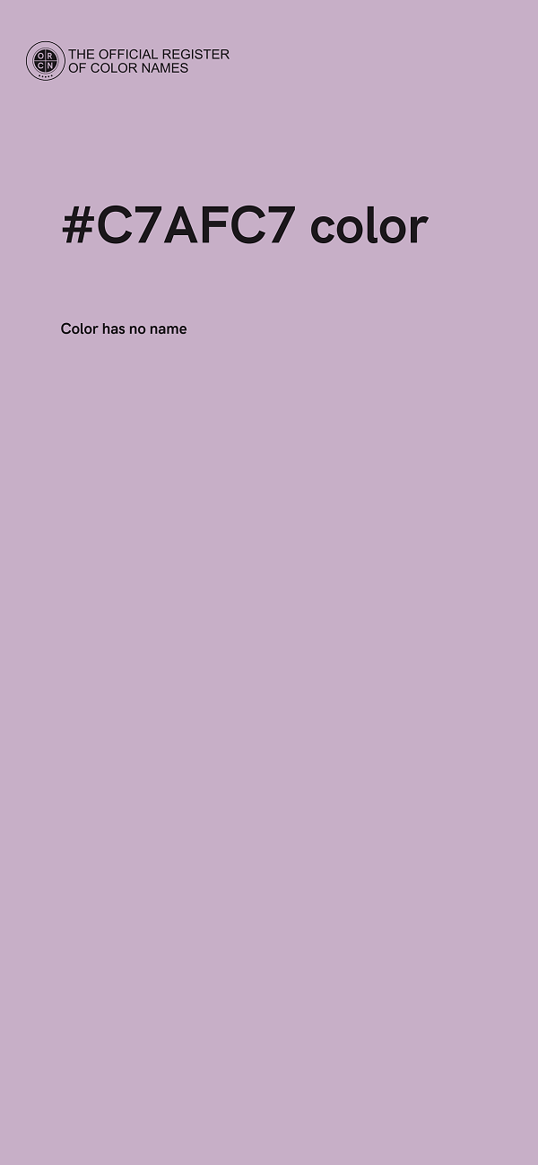 #C7AFC7 color image