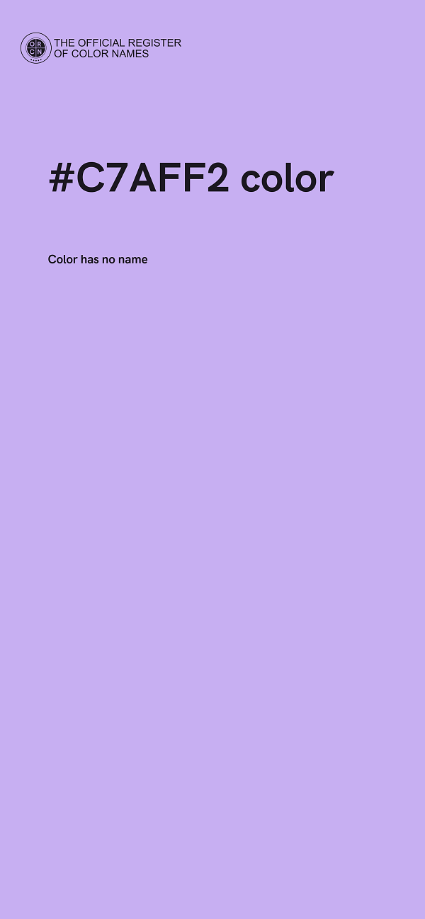 #C7AFF2 color image