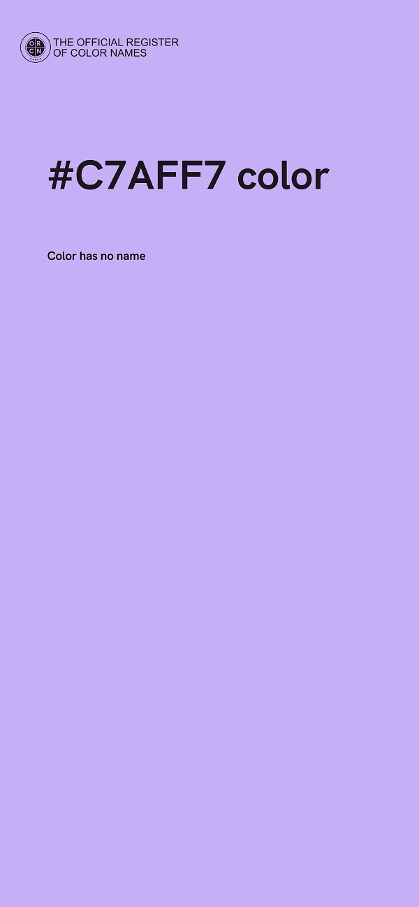 #C7AFF7 color image