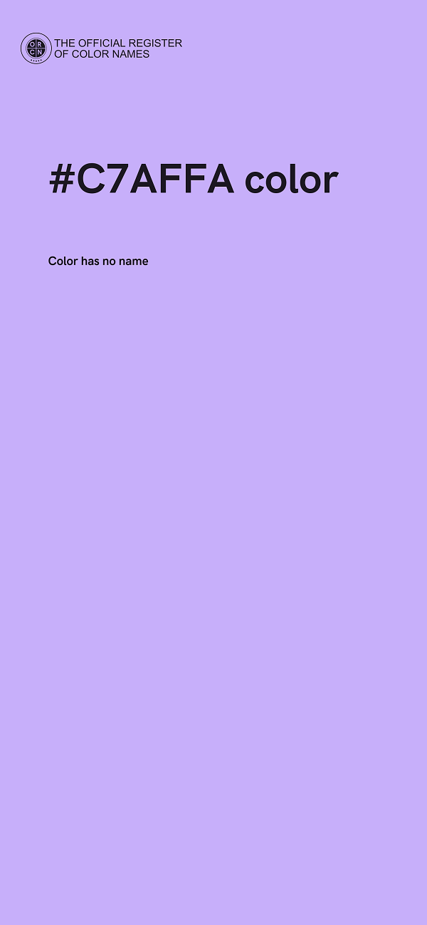 #C7AFFA color image