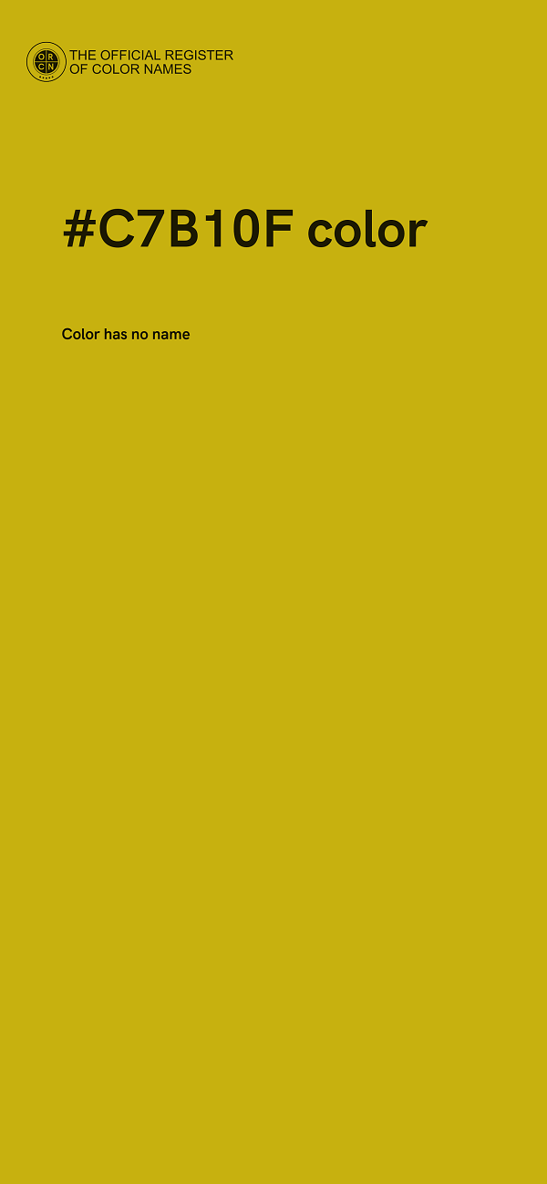 #C7B10F color image