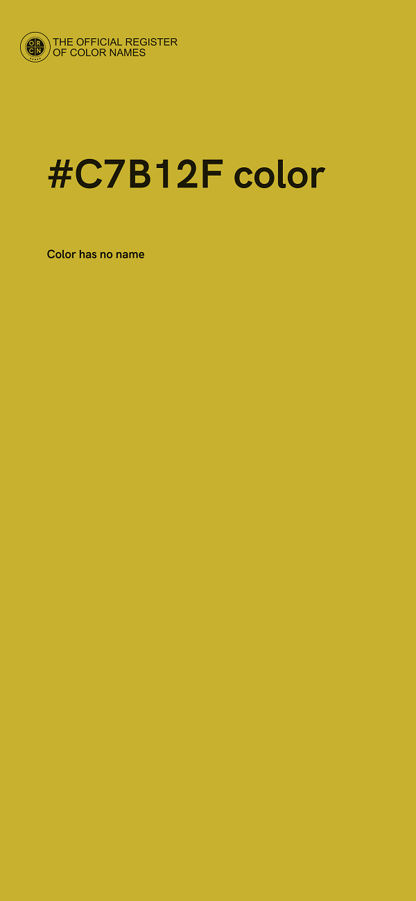 #C7B12F color image