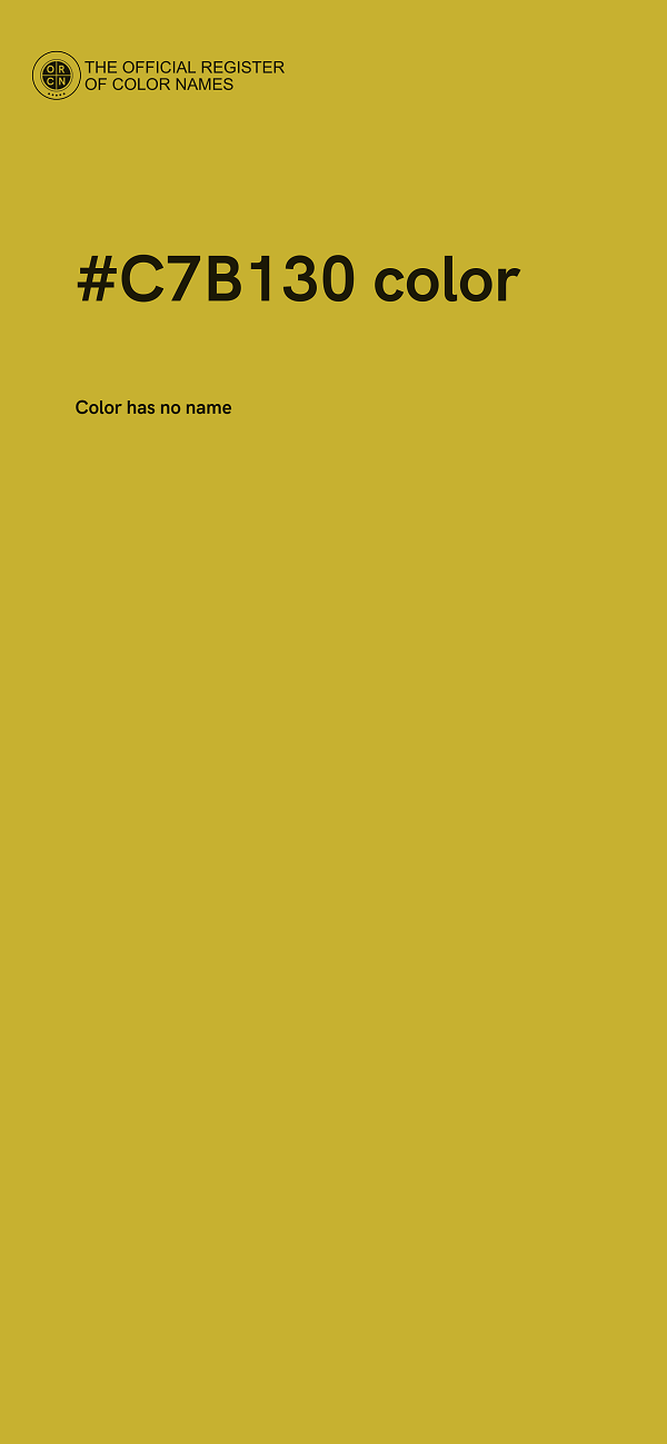 #C7B130 color image