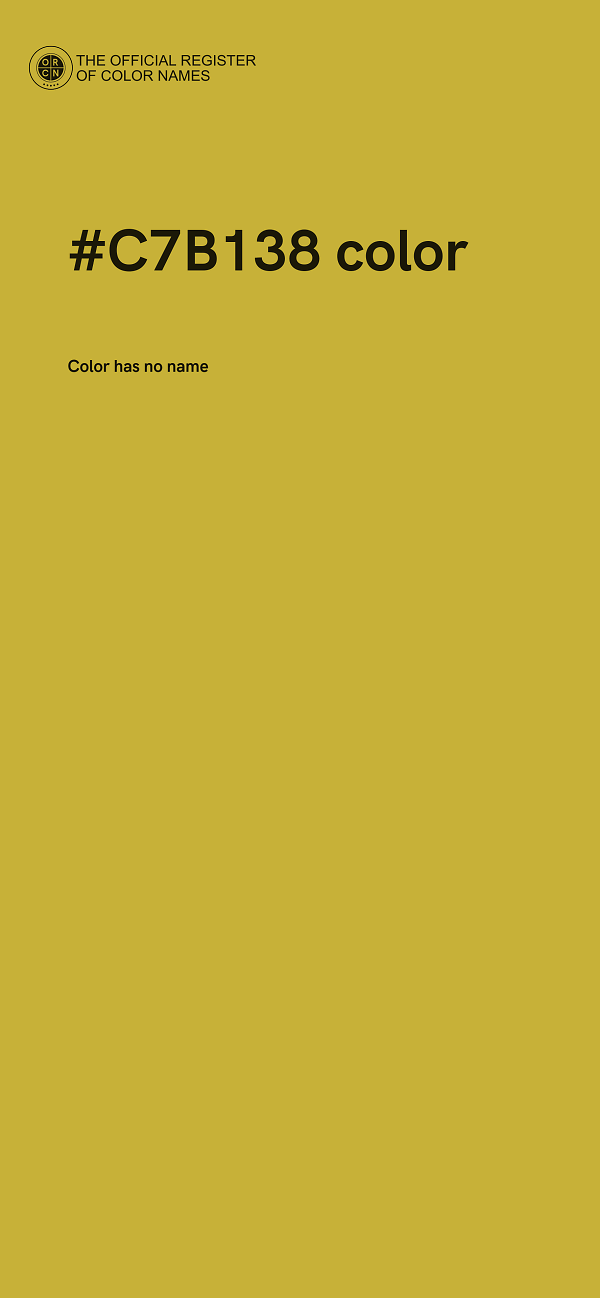 #C7B138 color image