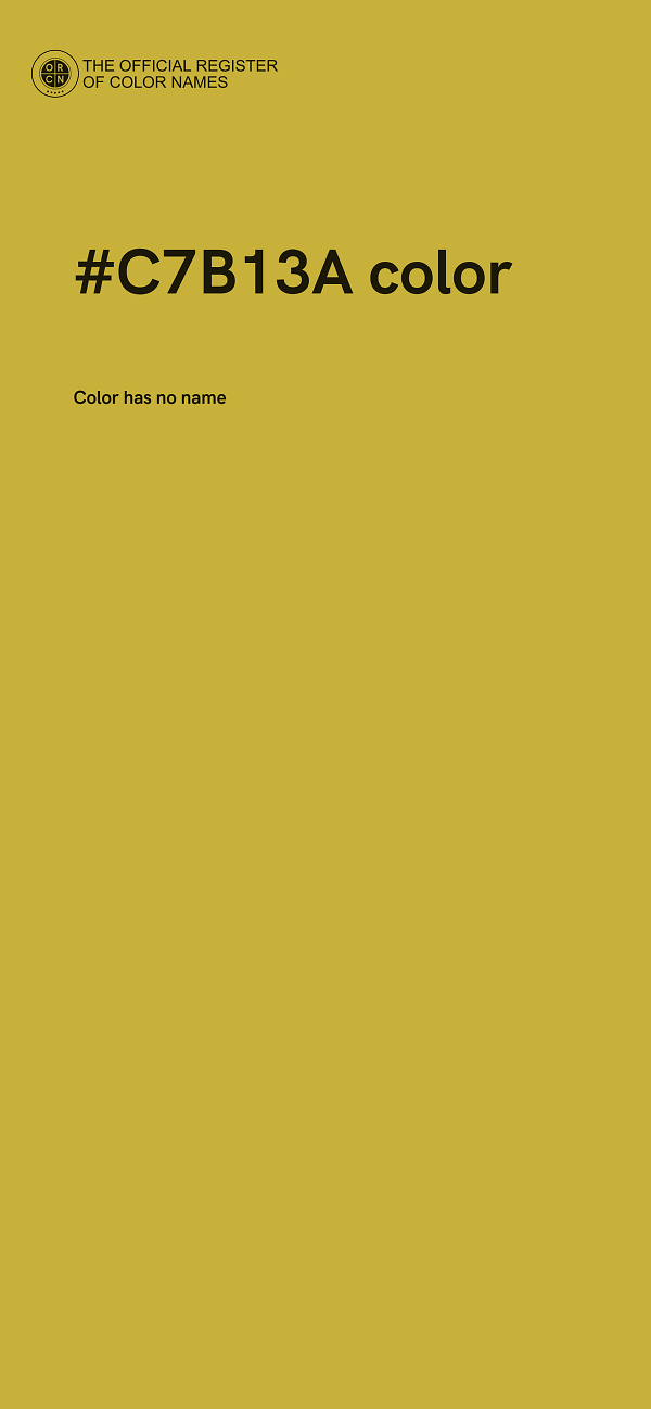 #C7B13A color image