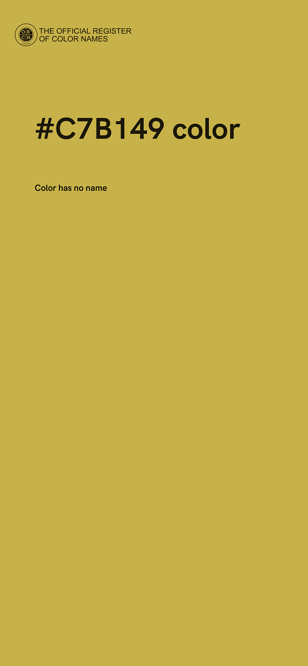 #C7B149 color image
