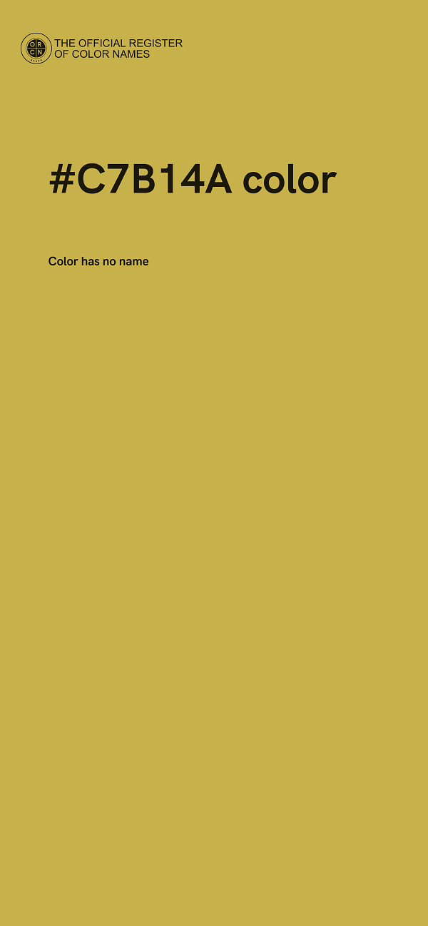#C7B14A color image