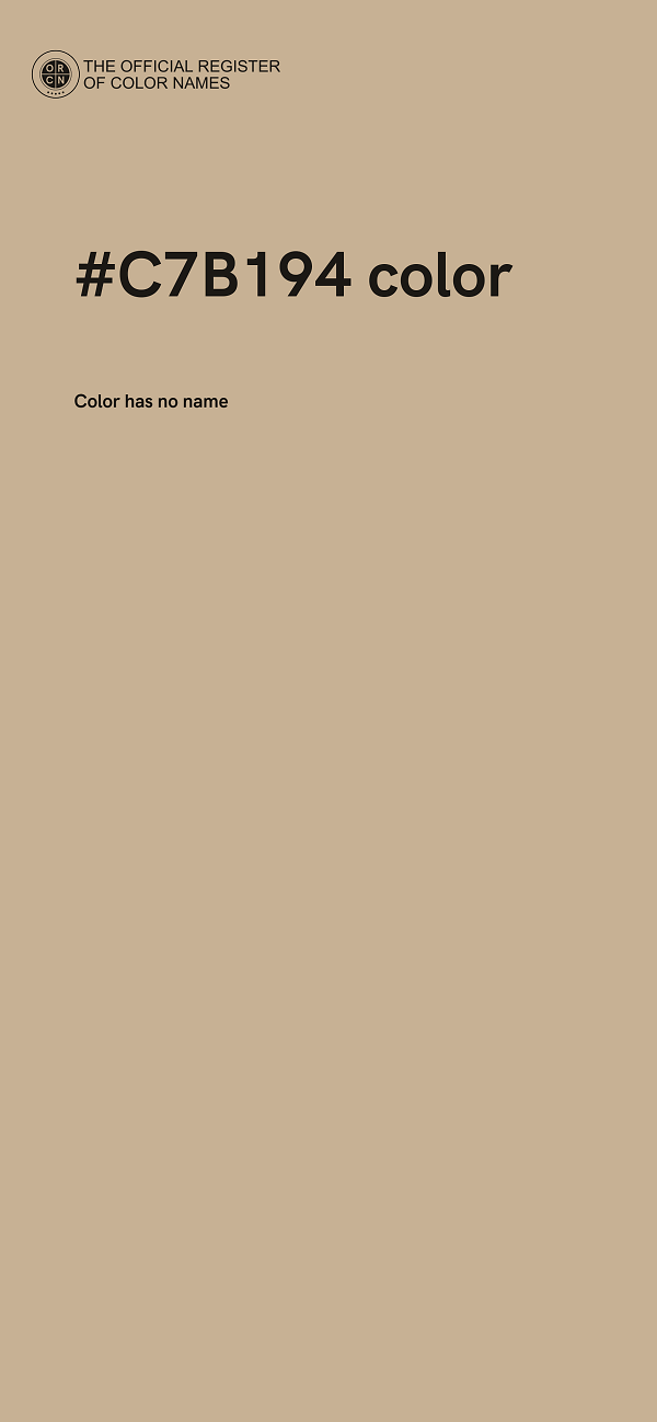 #C7B194 color image