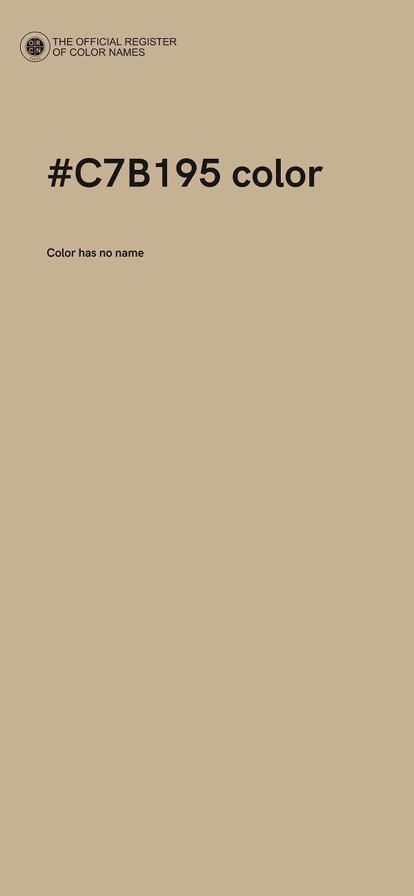 #C7B195 color image