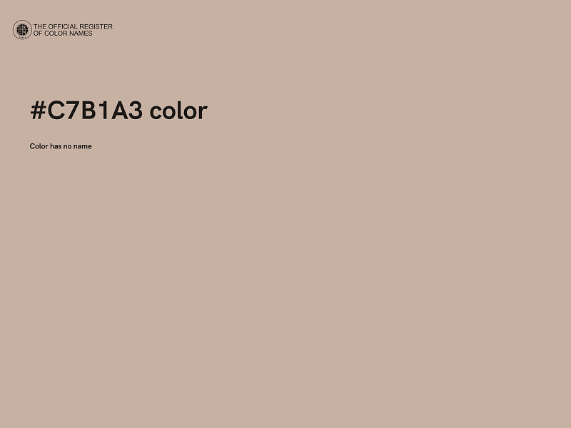 #C7B1A3 color image