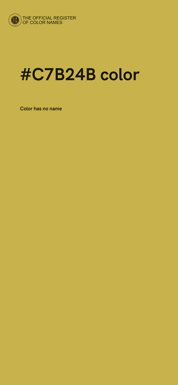 #C7B24B color image