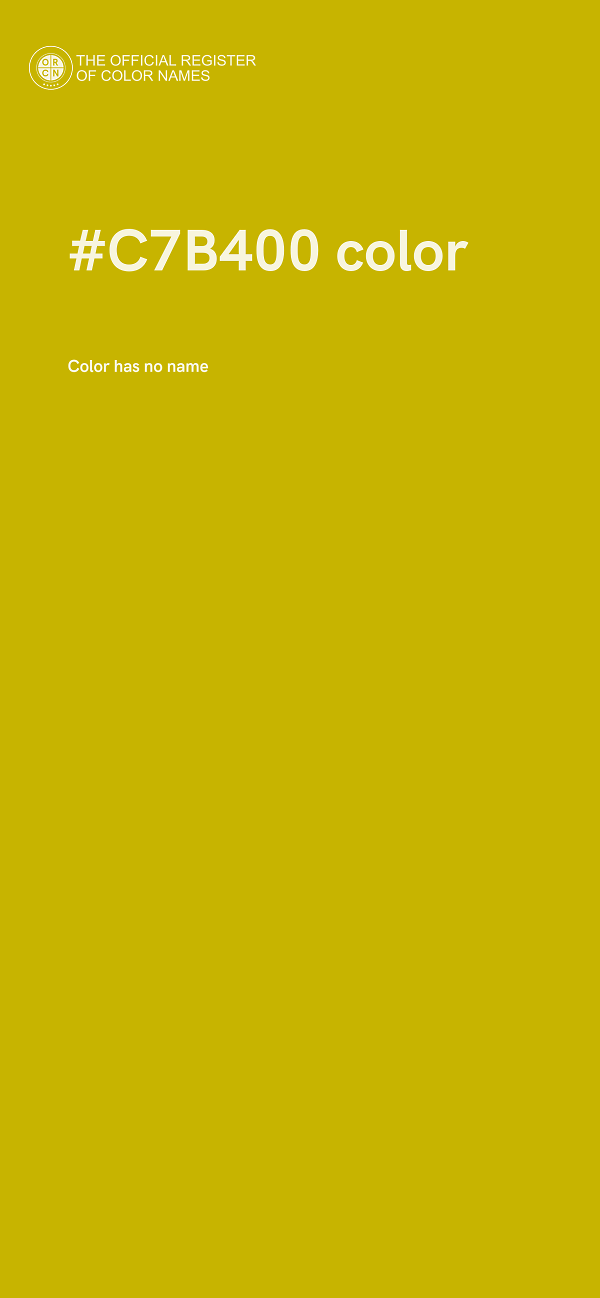 #C7B400 color image