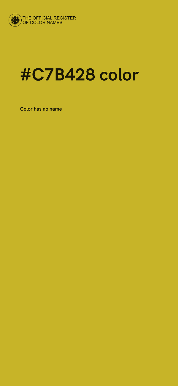 #C7B428 color image