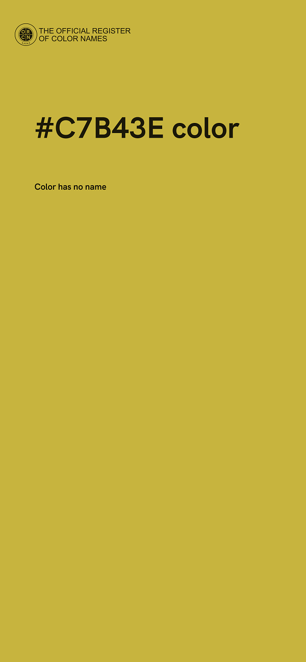 #C7B43E color image