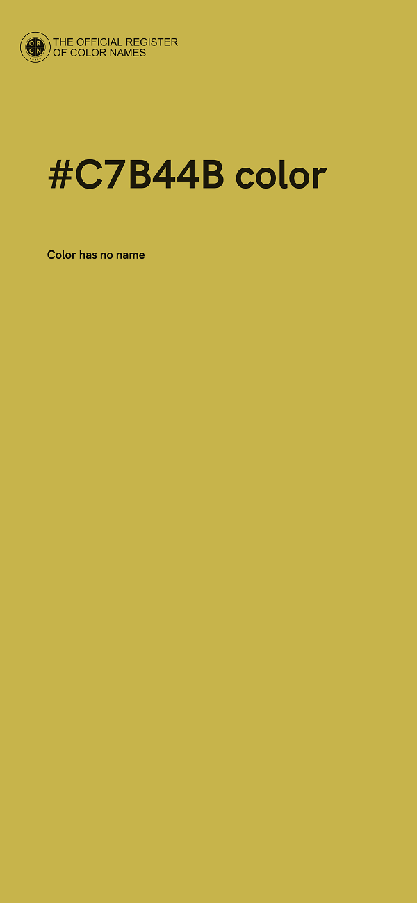 #C7B44B color image