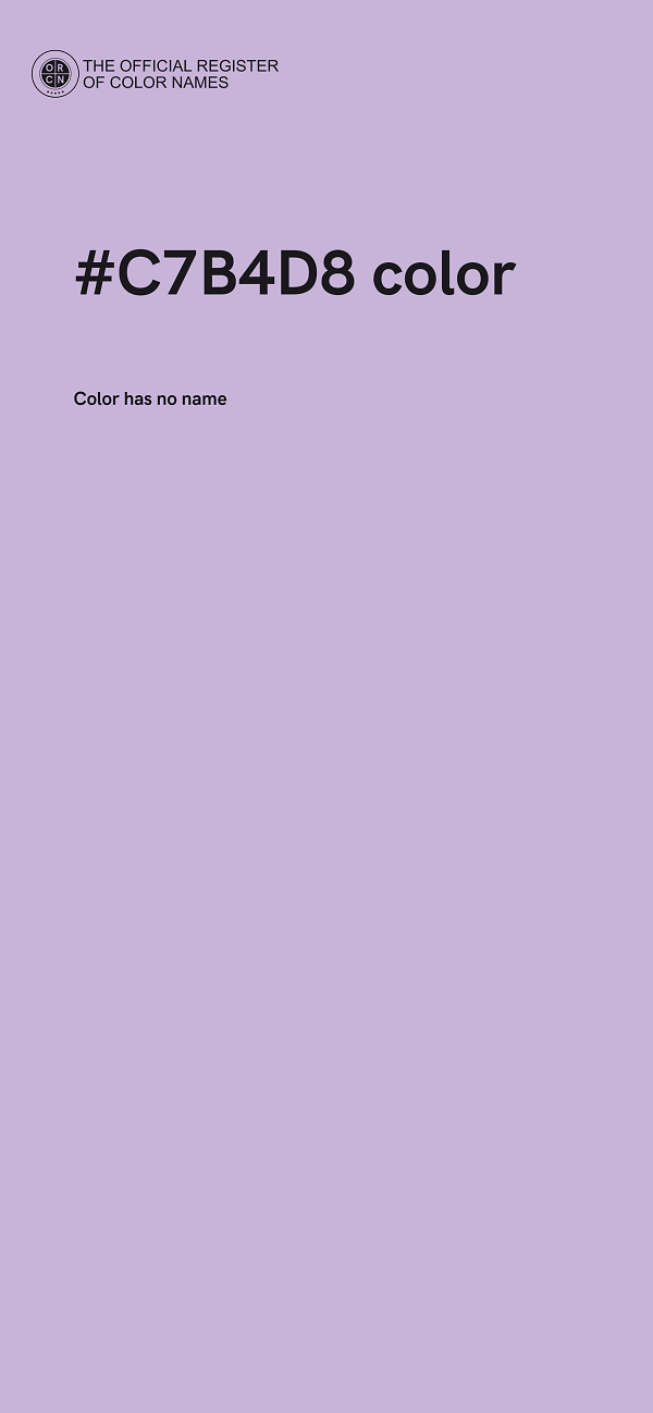 #C7B4D8 color image