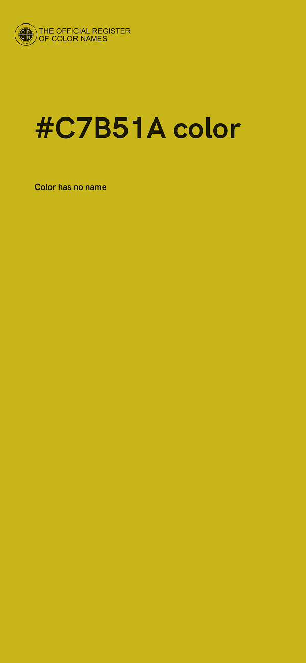 #C7B51A color image